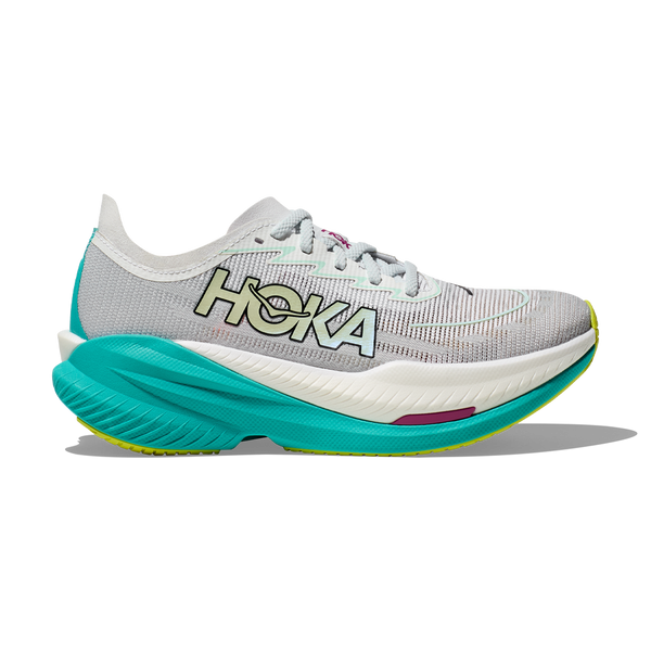 HOKA Women's Mach X 2 Frost/Electric Aqua