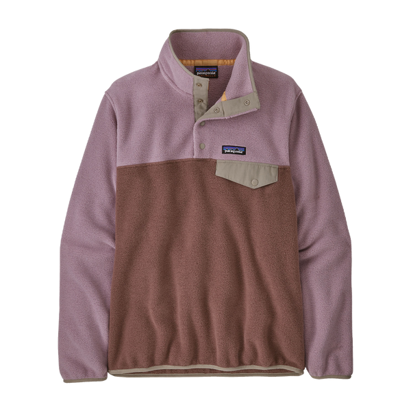 Patagonia Women's Lightweight Synchilla Snap-T Fleece Pullover Dulse Mauve