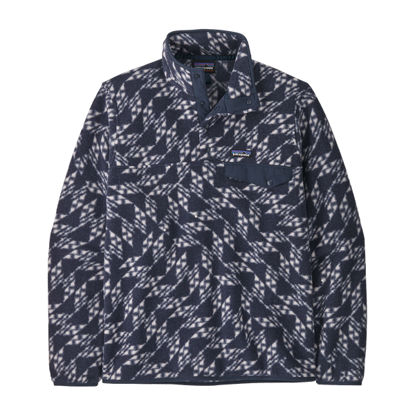 Patagonia Men's Lightweight Synchilla Snap-T Fleece Pullover Synched Flight: New Navy