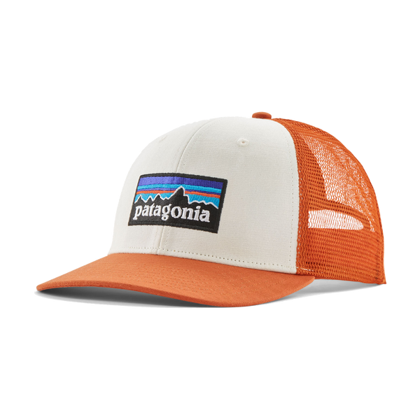 Patagonia P-6 Logo Trucker Hat White/Redtail Rust