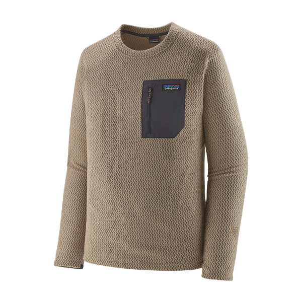 Patagonia Men's R1 Air Crewneck Pullover Oar Tan