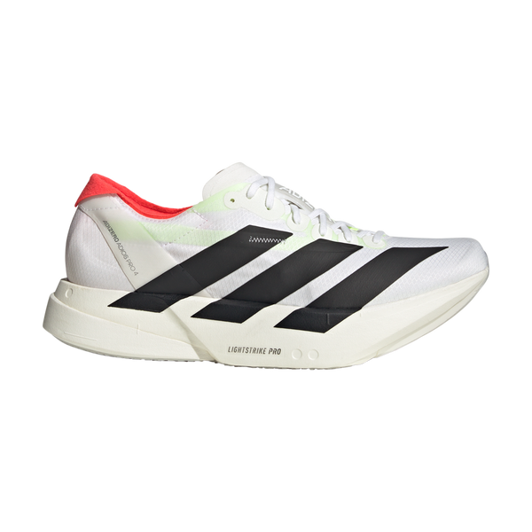 adidas Men's Adizero Adios Pro 4 Cloud White/Core Black/Silver Metallic