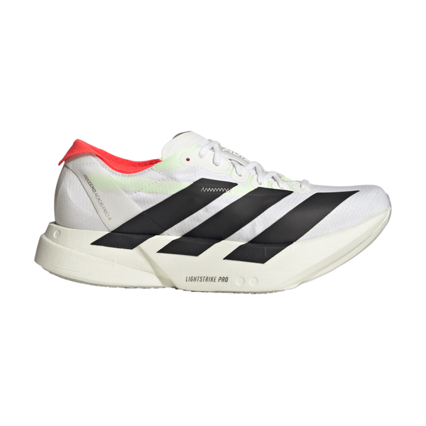 adidas Women's Adizero Adios Pro 4 Cloud White/Core Black/Silver Metallic