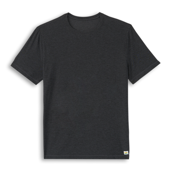 Vuori Men's Strato Tech Tee Charcoal Heather