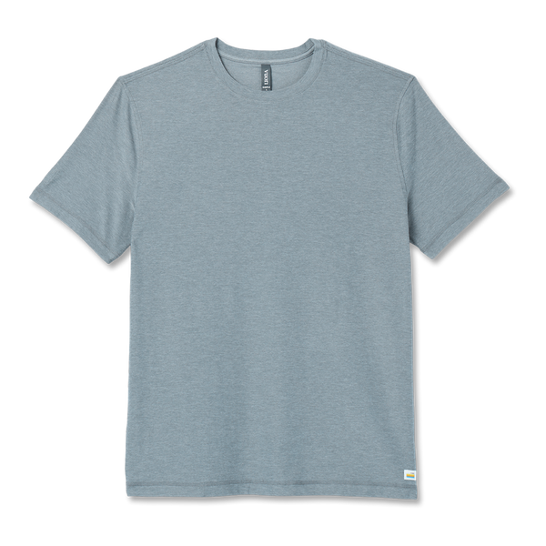 Vuori Men's Strato Tech Tee Dusty Blue Heather